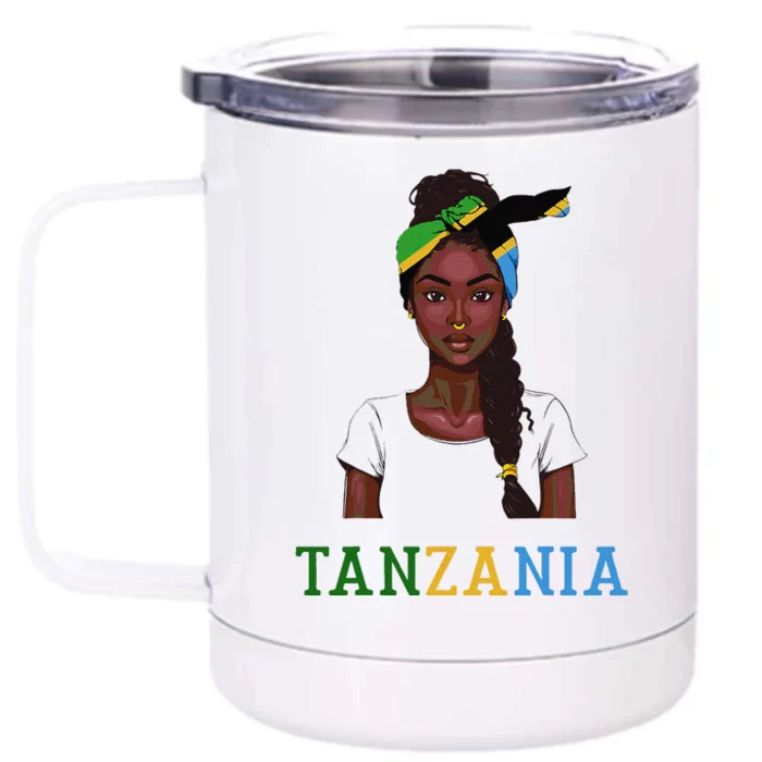 Tanzanian Flag Uniform Souvenirs Products Woman Tanzania Front & Back 12oz Stainless Steel Tumbler Cup