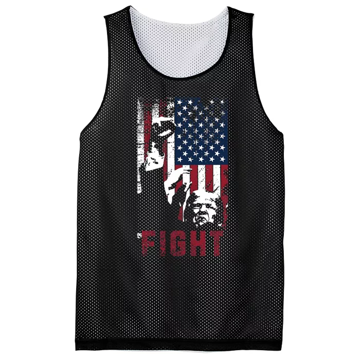 Trump Fight Usa Mesh Reversible Basketball Jersey Tank