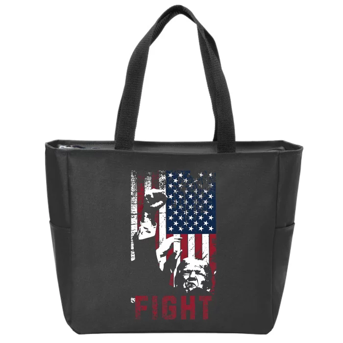 Trump Fight Usa Zip Tote Bag