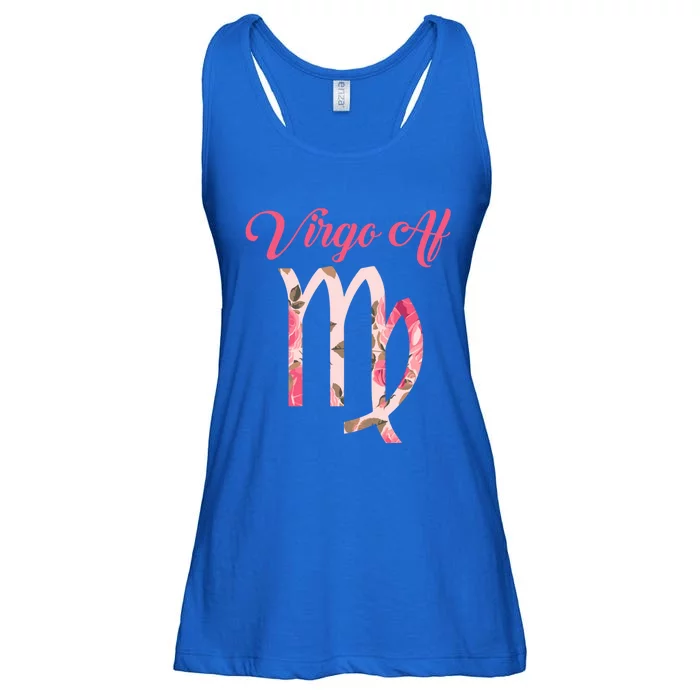 Th Floral Virgo Af Costume Virgo Zodiac Birthday Gift Gift Ladies Essential Flowy Tank