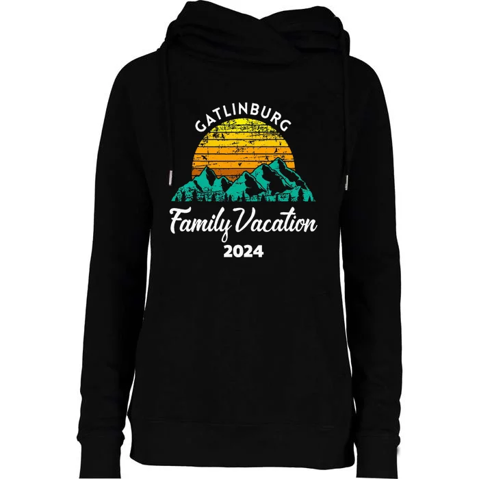 Tennessee Family Vacation Road Trip 2024 Mountain Gatlinburg Womens Funnel Neck Pullover Hood