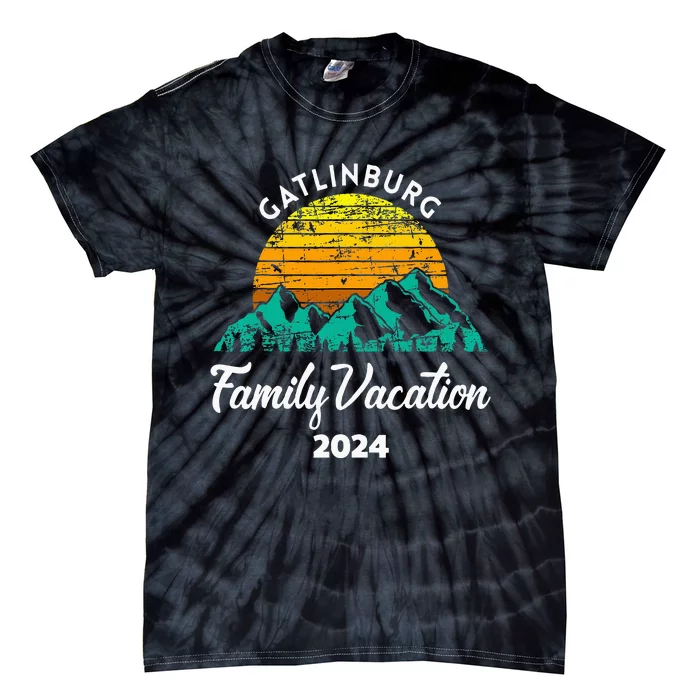 Tennessee Family Vacation Road Trip 2024 Mountain Gatlinburg Tie-Dye T-Shirt