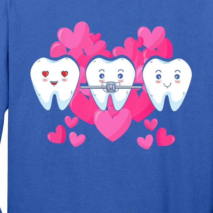 Tooth Fairy Valentines Day Dentist Dear Dental Assistant Cute Gift Tall Long Sleeve T-Shirt