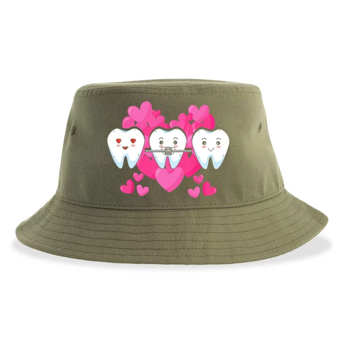 Tooth Fairy Valentines Day Dentist Dear Dental Assistant Cute Gift Sustainable Bucket Hat