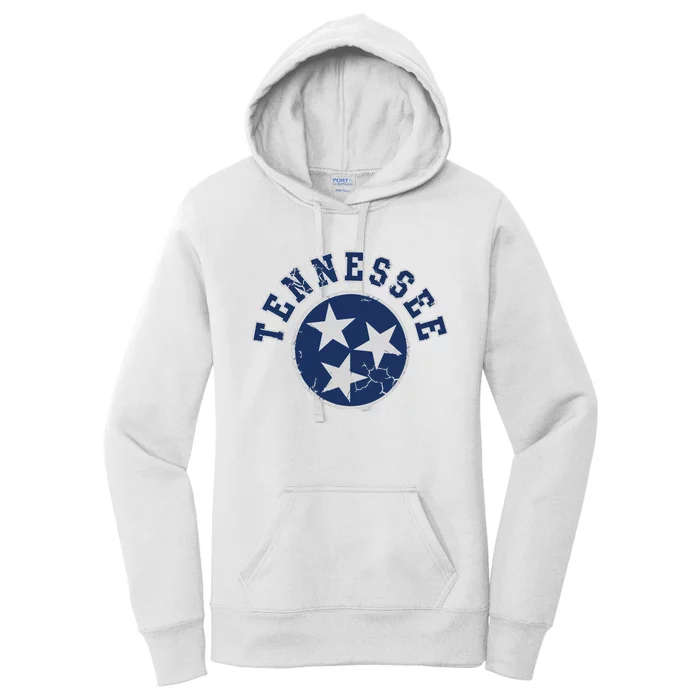 Tennessee Flag Vintage Fade Women's Pullover Hoodie