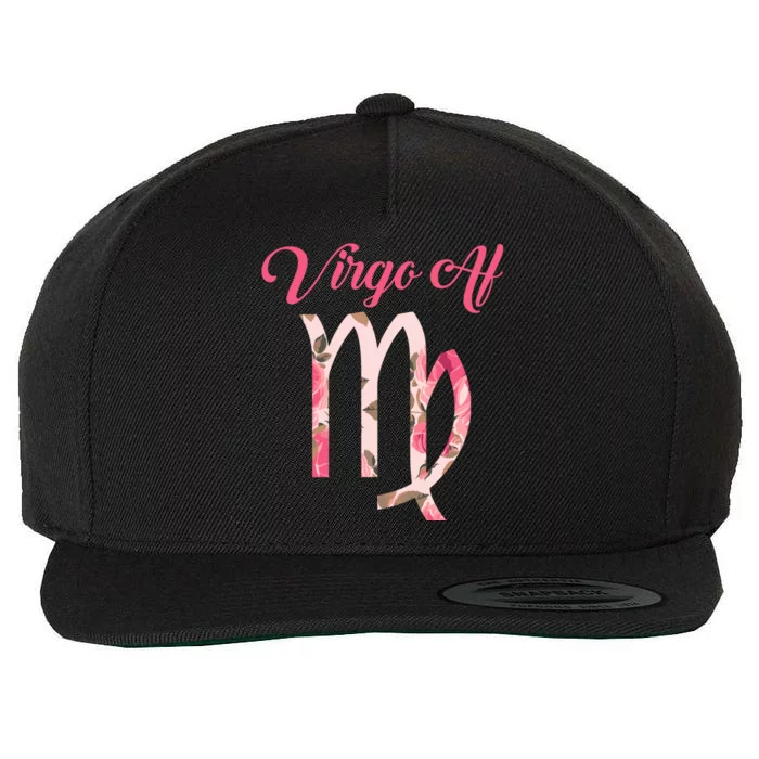 Th Floral Virgo Af Costume Virgo Zodiac Birthday Gift Meaningful Gift Wool Snapback Cap