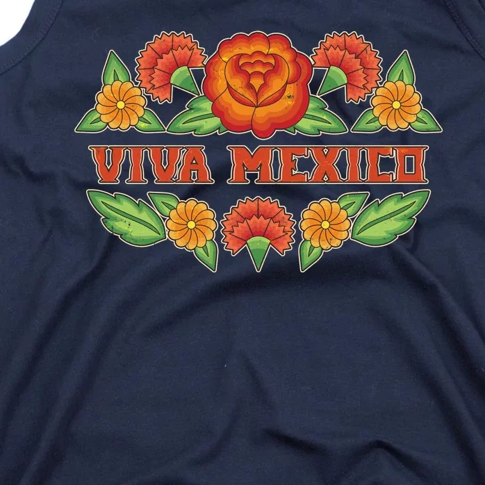 Traditional Floral Viva Mexico Tank Top