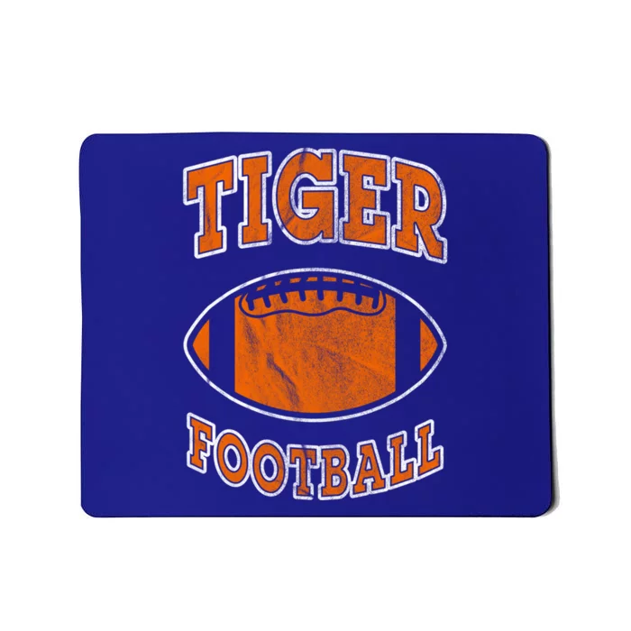 Tiger Football Vintage Distressed Great Gift Mousepad