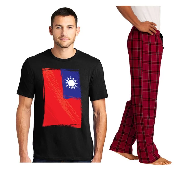 Taiwan Flag Vertical Flag Country Taiwanese Flag Gift Pajama Set