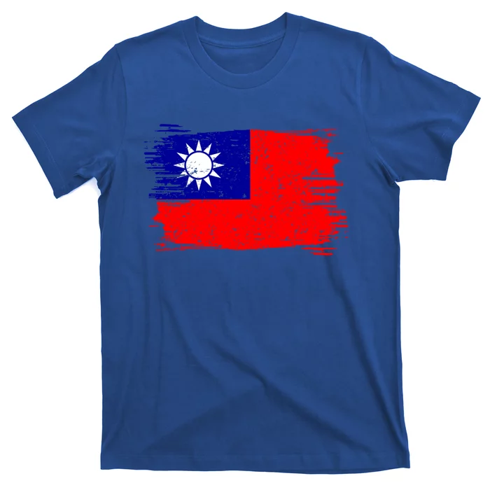 Taiwan Flag Vintage Distressed Taiwanese Gift T-Shirt