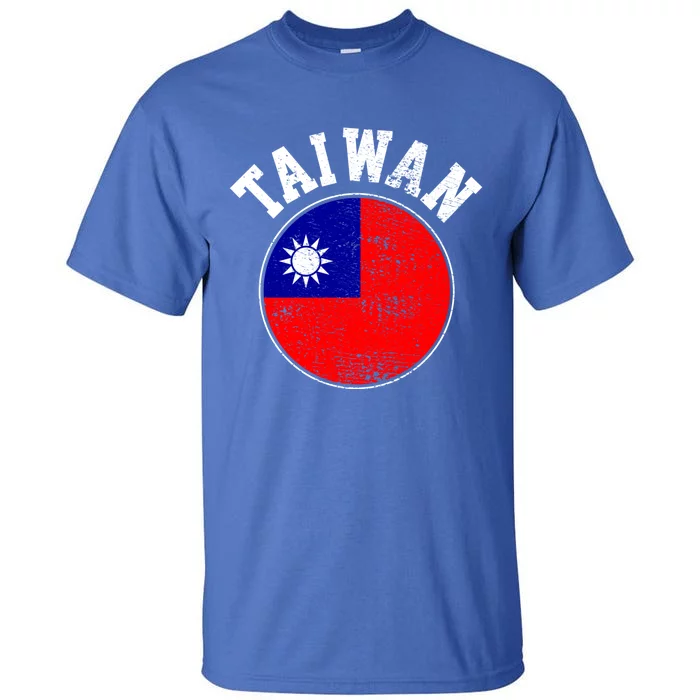 Taiwan Flag Vintage Gift Tall T-Shirt