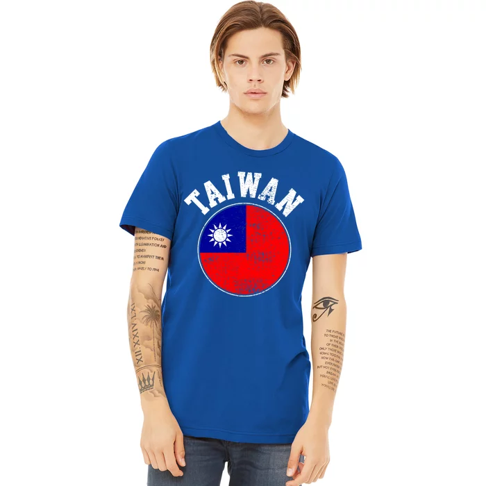 Taiwan Flag Vintage Gift Premium T-Shirt