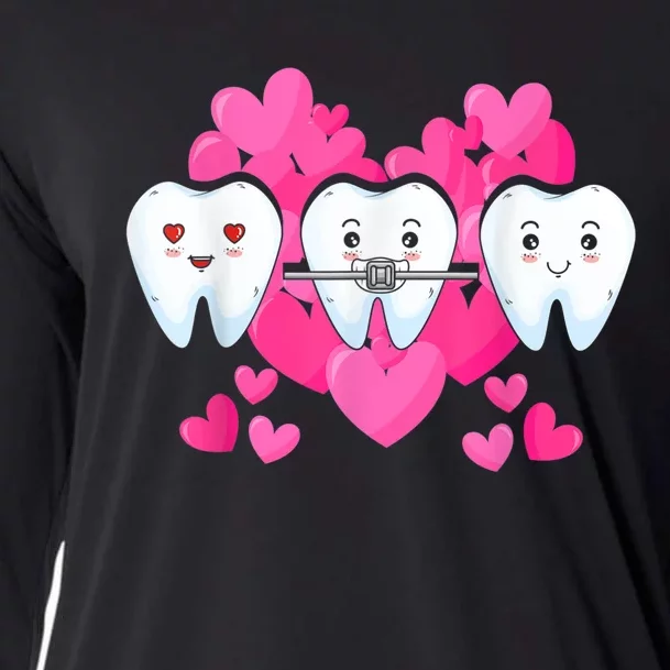 Tooth Fairy Valentine's Day Dentist Dear Dental Assistant Cooling Performance Long Sleeve Crew