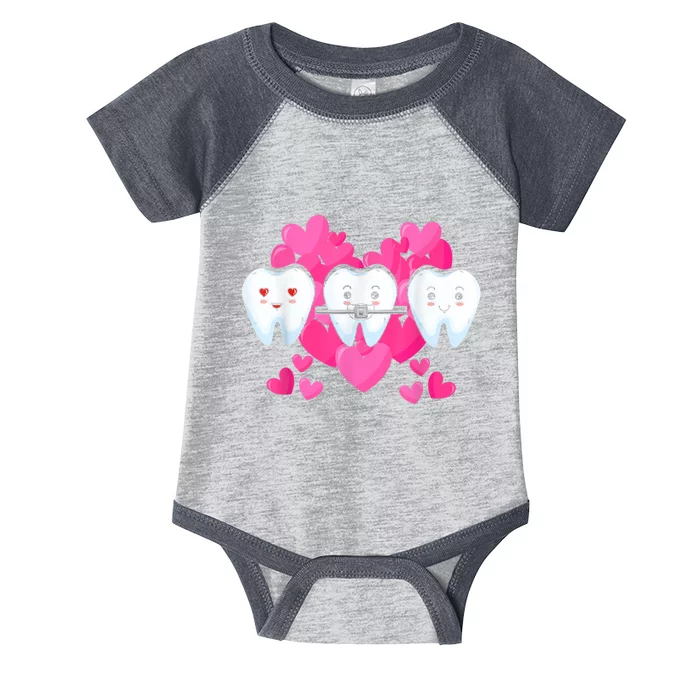 Tooth Fairy Valentine's Day Dentist Dear Dental Assistant Infant Baby Jersey Bodysuit