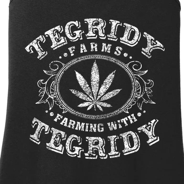 Tegridy Farm Vape Culture Funny Weed Farming For Stoners Ladies Essential Tank