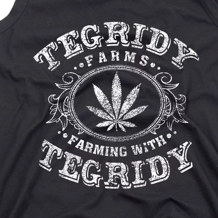 Tegridy Farm Vape Culture Funny Weed Farming For Stoners Tank Top