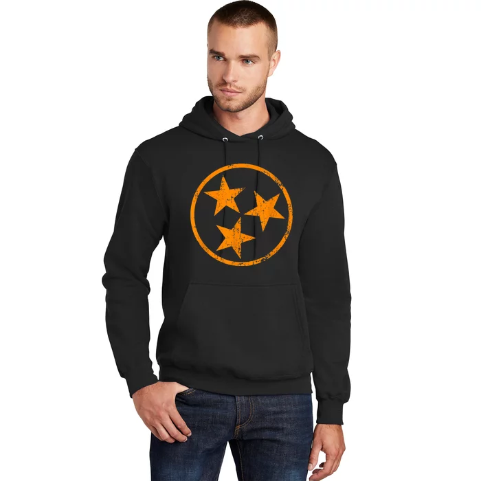 Tennessee Flag Vintage Grunge Distressed Graphic Hoodie