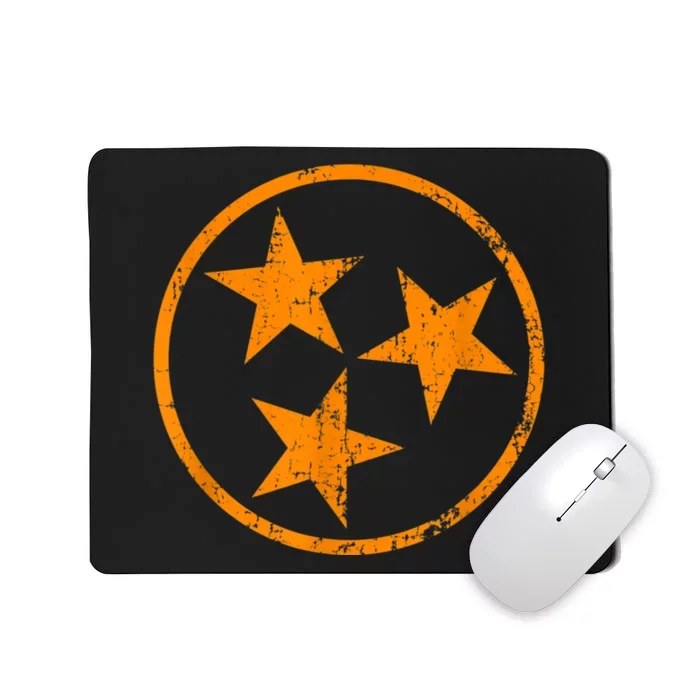 Tennessee Flag Vintage Grunge Distressed Graphic Mousepad