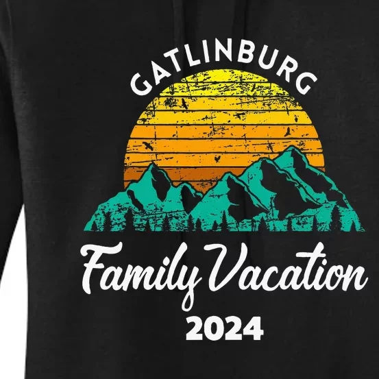 Tennessee Family Vacation Road Trip 2024 Mountain Gatlinburg Women's Pullover Hoodie