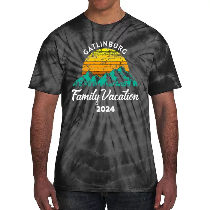 Tennessee Family Vacation Road Trip 2024 Mountain Gatlinburg Tie-Dye T-Shirt