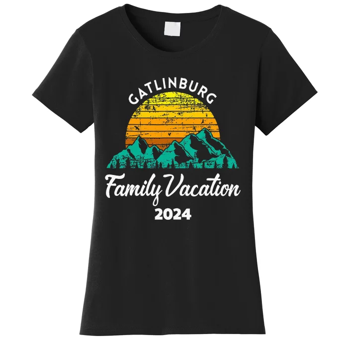 Tennessee Family Vacation Road Trip 2024 Mountain Gatlinburg Women's T-Shirt