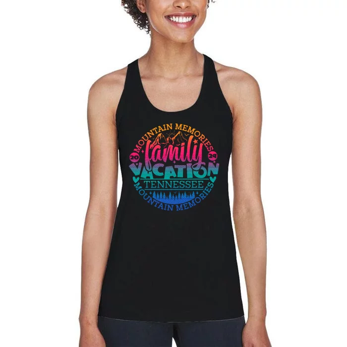 Tennessee Family Vacation Road Trip 2024 Mountain Gatlinburg Women's Racerback Tank