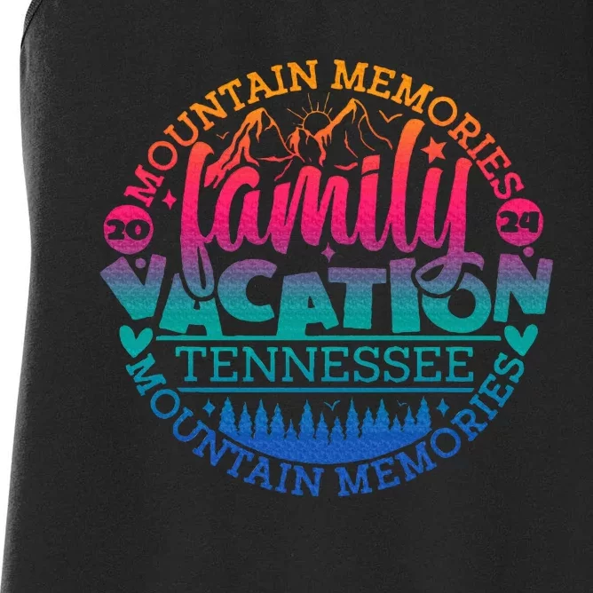 Tennessee Family Vacation Road Trip 2024 Mountain Gatlinburg Women's Racerback Tank