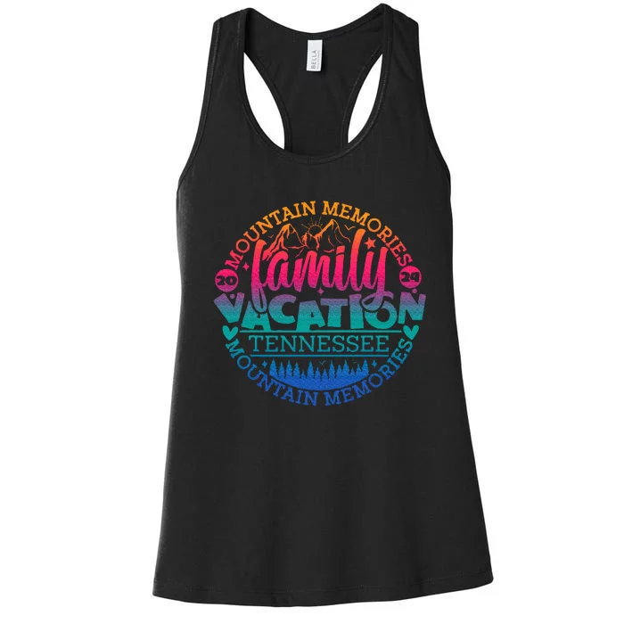 Tennessee Family Vacation Road Trip 2024 Mountain Gatlinburg Women's Racerback Tank