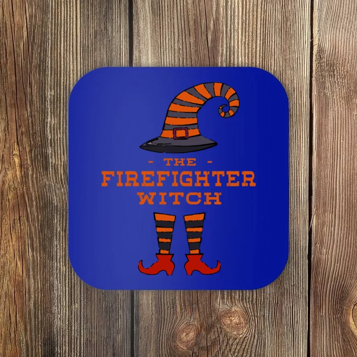 The Firefighter Witch Fire Halloween Fire Marshal Scary Gift Coaster