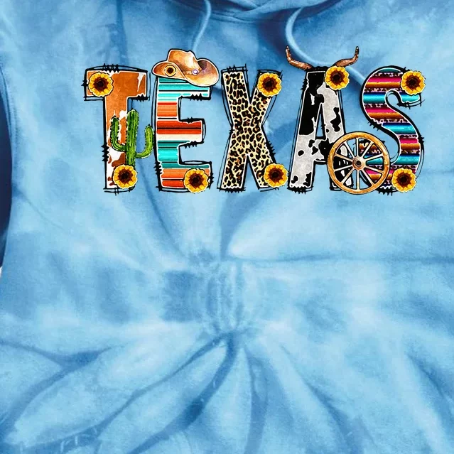 Texas For Women Cactus Texas For Girl Texas Yall Tie Dye Hoodie