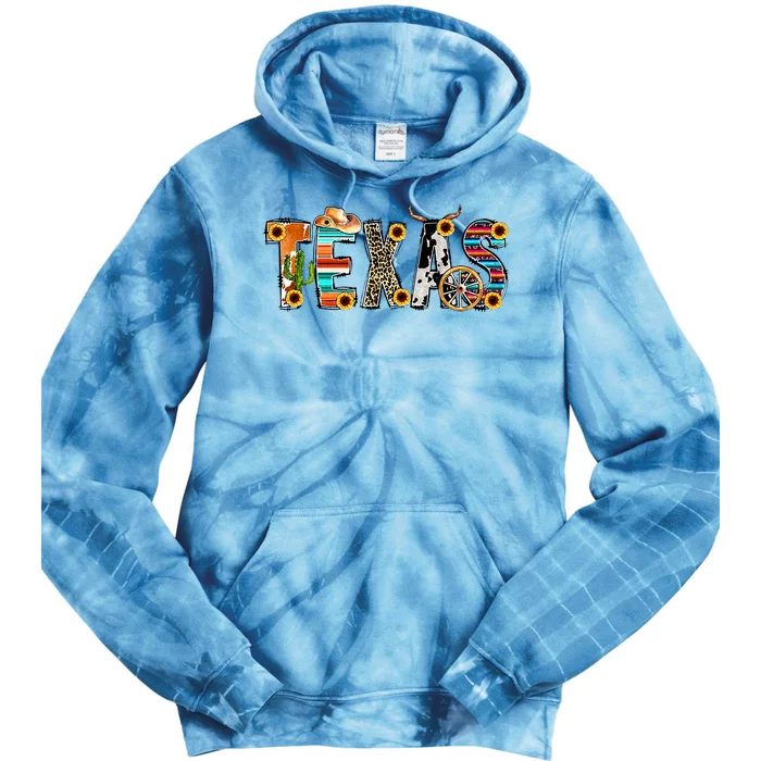 Texas For Women Cactus Texas For Girl Texas Yall Tie Dye Hoodie