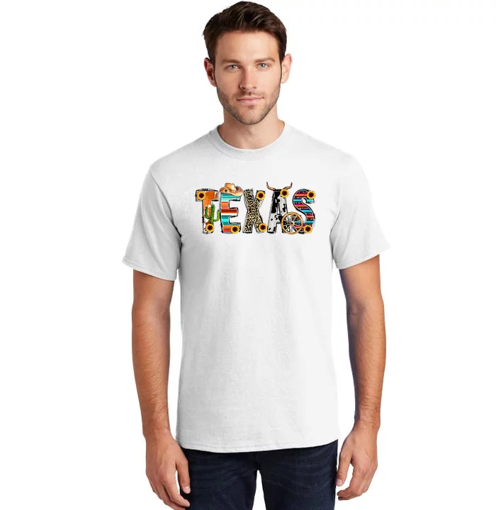 Texas For Women Cactus Texas For Girl Texas Yall Tall T-Shirt