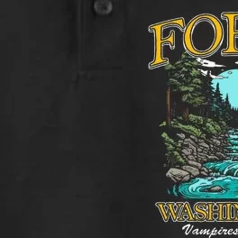 Twilight Forks Washington Vampires Welcome Dry Zone Grid Performance Polo