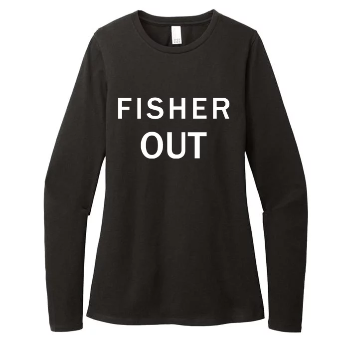 The Fan Wearing Fisher Out Womens CVC Long Sleeve Shirt