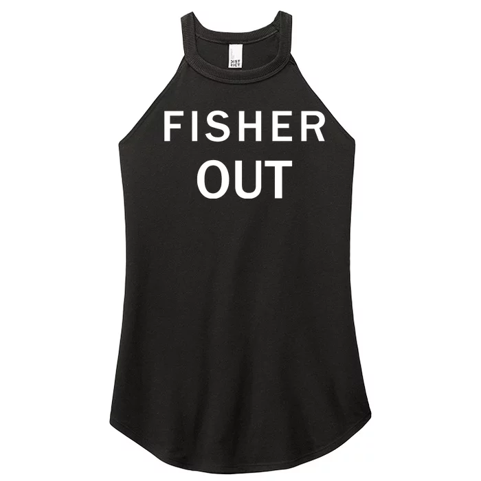 The Fan Wearing Fisher Out Women’s Perfect Tri Rocker Tank