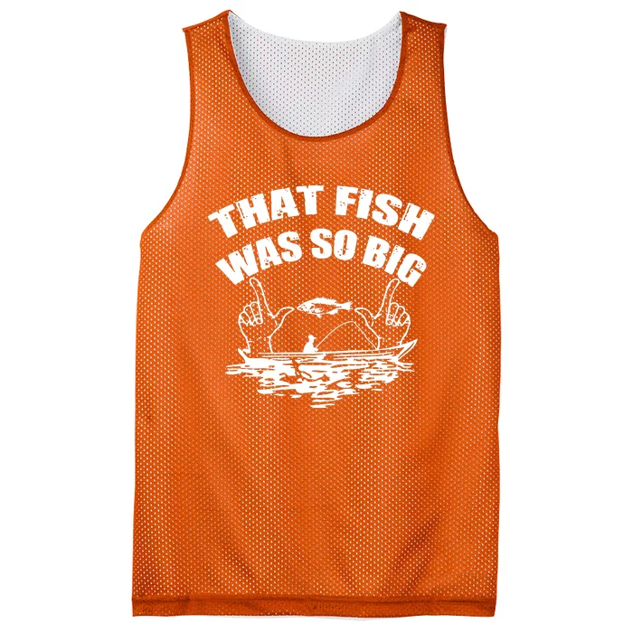 That Fish Was So Big Mesh Reversible Basketball Jersey Tank