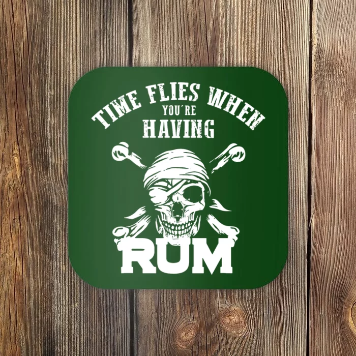 Time Flies When YouRe Having Rum Rum Drinkers Coaster