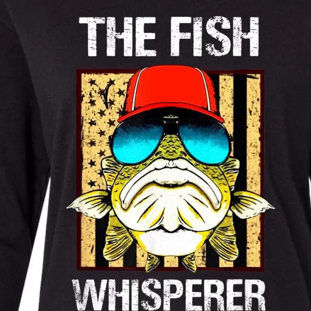 The FISH Whisperer Funny Womens Cotton Relaxed Long Sleeve T-Shirt