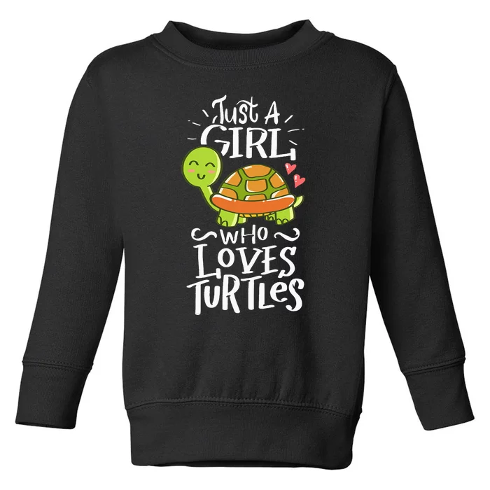 Turtle For Who Love Turtles Sea Animal Pet Lover Gift Toddler Sweatshirt