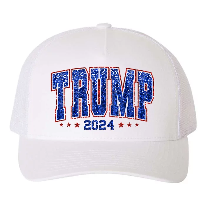 Trump For Women 2024 Retro Trump Girl Maga Trump 2024 Yupoong Adult 5-Panel Trucker Hat