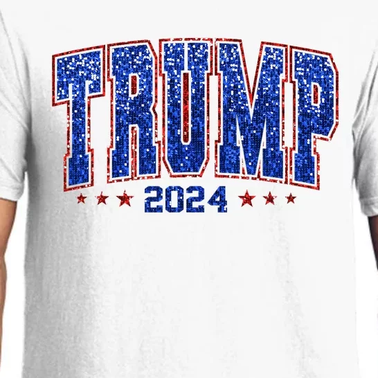 Trump For Women 2024 Retro Trump Girl Maga Trump 2024 Pajama Set