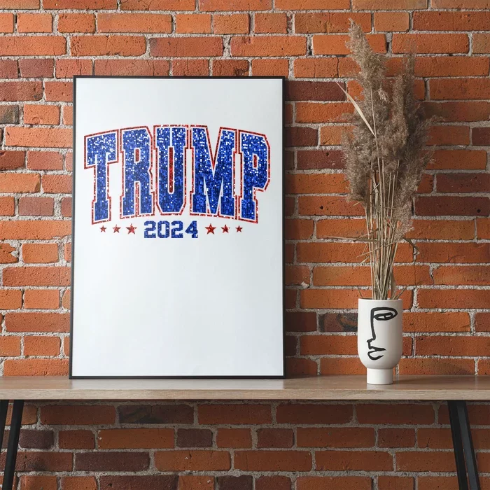 Trump For Women 2024 Retro Trump Girl Maga Trump 2024 Poster