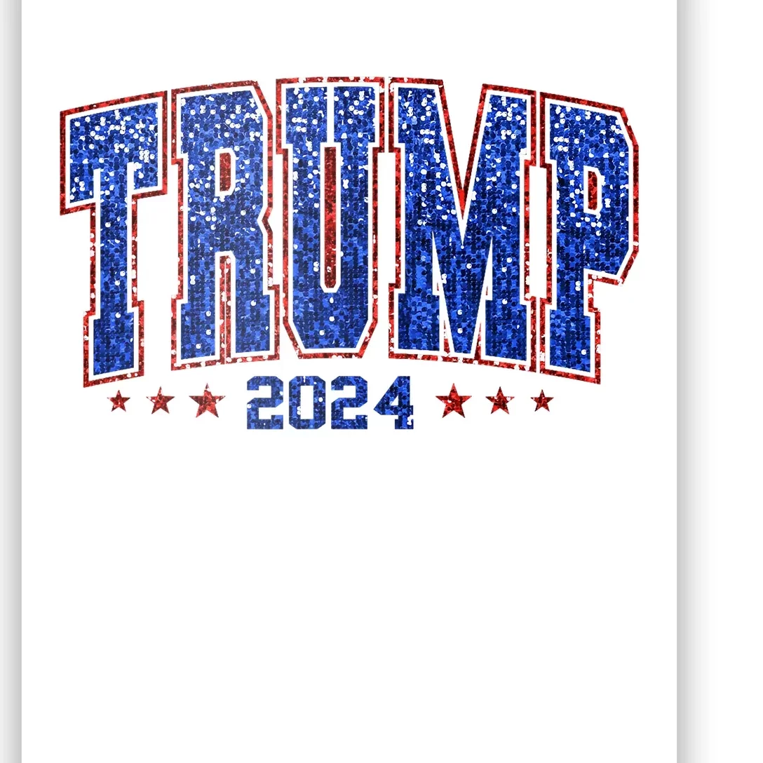 Trump For Women 2024 Retro Trump Girl Maga Trump 2024 Poster