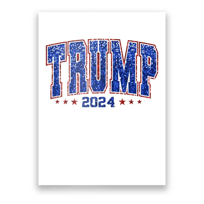 Trump For Women 2024 Retro Trump Girl Maga Trump 2024 Poster