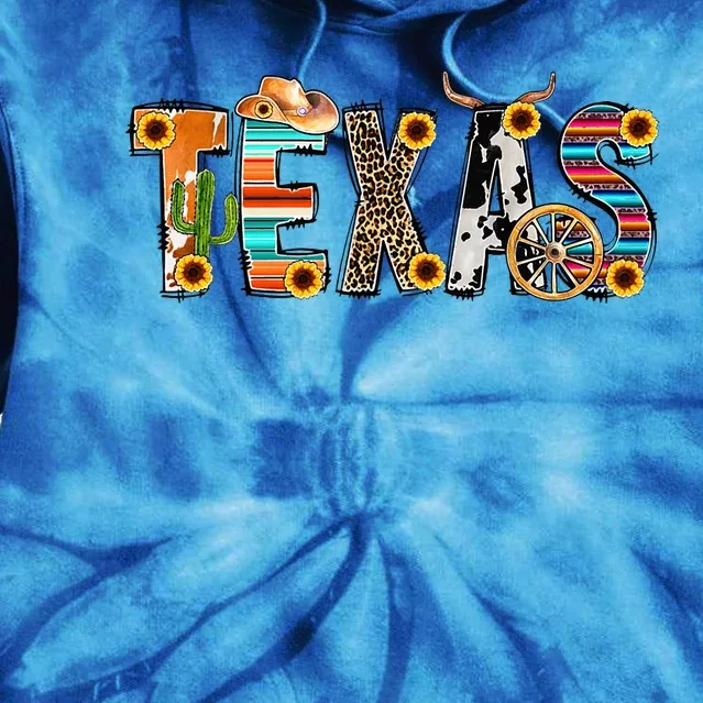 Texas For Women Cactus Texas For Girl Texas Yall Tie Dye Hoodie