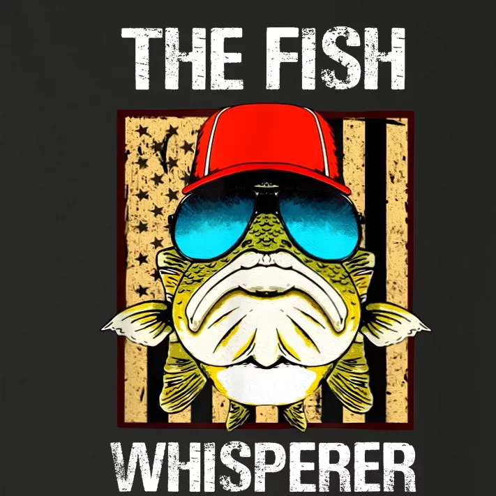 The Fish Whisperer American Flag Toddler Long Sleeve Shirt