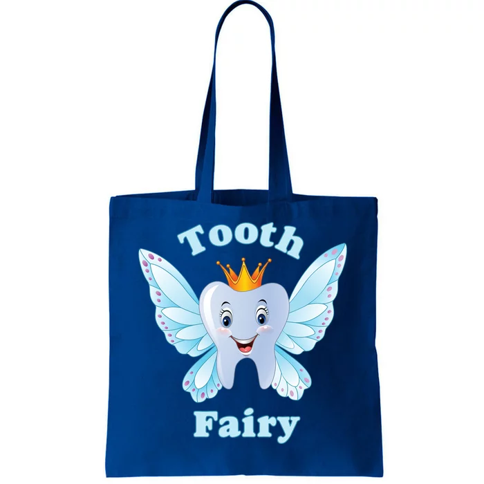 Tooth Fairy With Crown Funny Gift Tote Bag