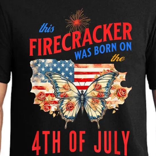 This Firecracker Was Born On The Fourth Of July Birthday Pajama Set