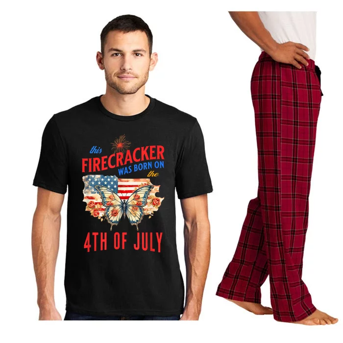 This Firecracker Was Born On The Fourth Of July Birthday Pajama Set