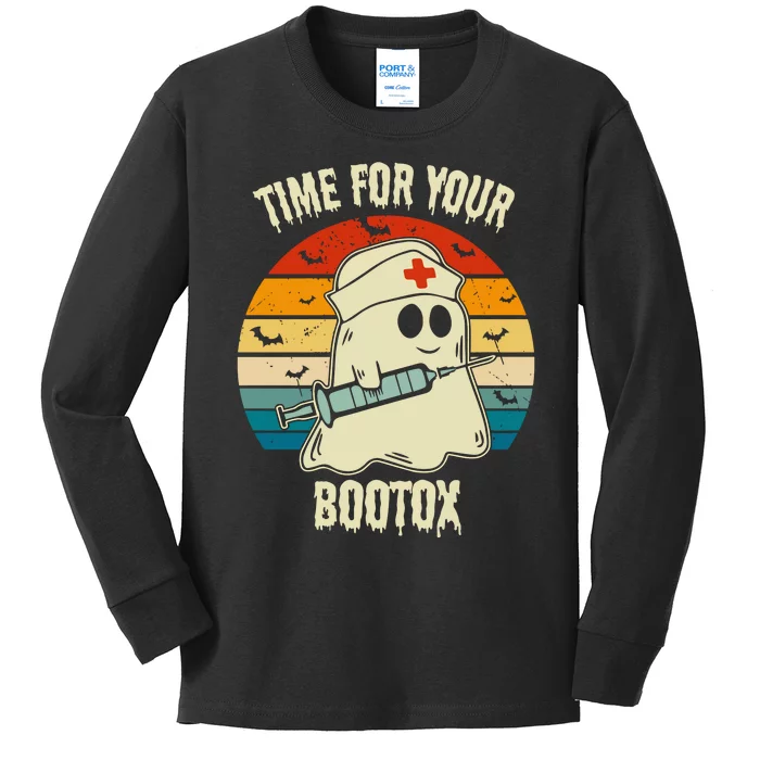 Time For Your Bootox Vintage Halloween Kids Long Sleeve Shirt